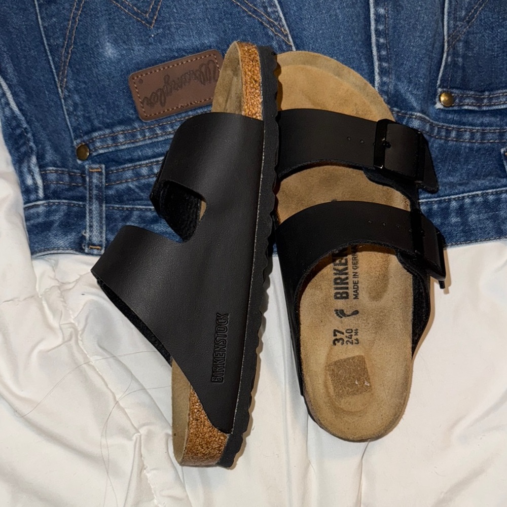 Birkenstock Arizona Black Sandals - Picture 6 of 6
